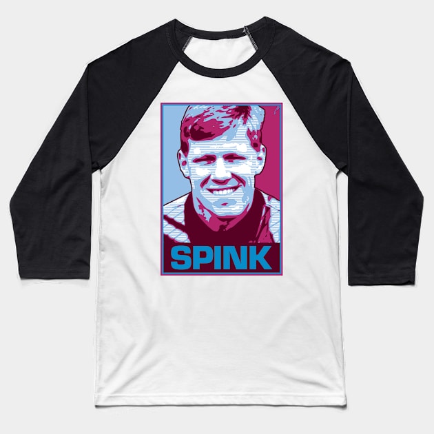 Spink Baseball T-Shirt by DAFTFISH